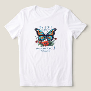 Be still and know that I am God Bible Verse Tri-Blend Shirt