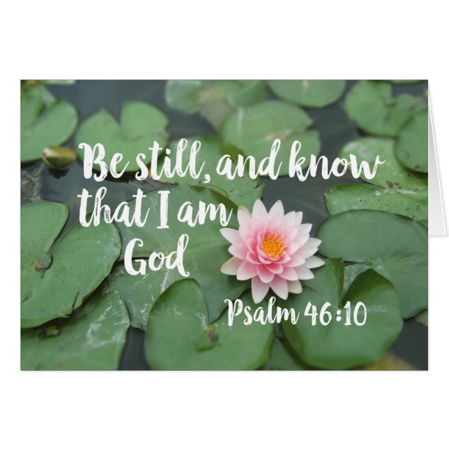 Be Still and Know that I am God Christian Bible (Front Horizontal)