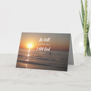 Be Still and Know that I AM God Greeting Card