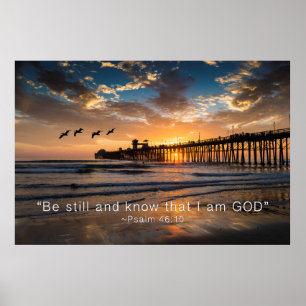 Be still and know that I am GOD Poster