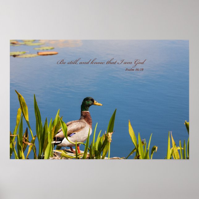 “Be still and know that I am God”  poster (Front)