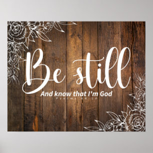 Be Still and Know That I’m God Poster