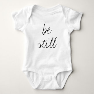 Be still baby bible romper quote baby bodysuit