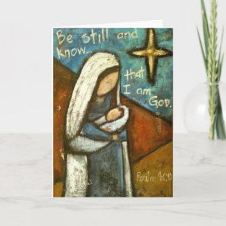 Be Still Christmas Card