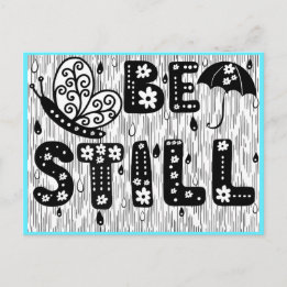 Be Still Colouring Postcard