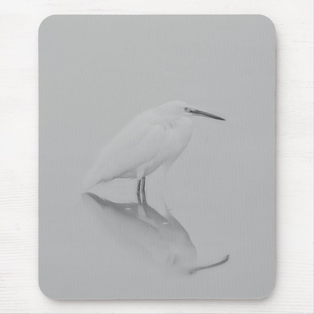 Be still Egret Mouse Pad (Front)