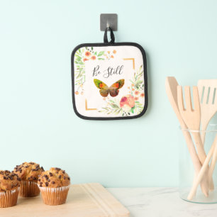 Be still floral   pot holder