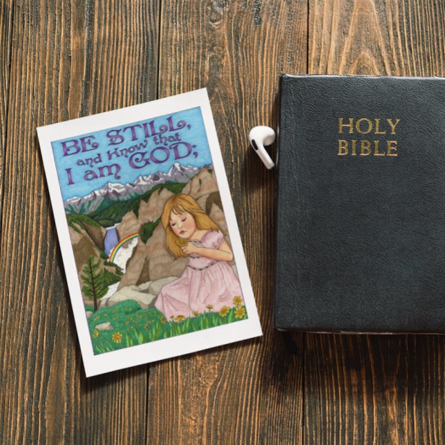 Be Still Inspirational Post Card (Creator Uploaded)