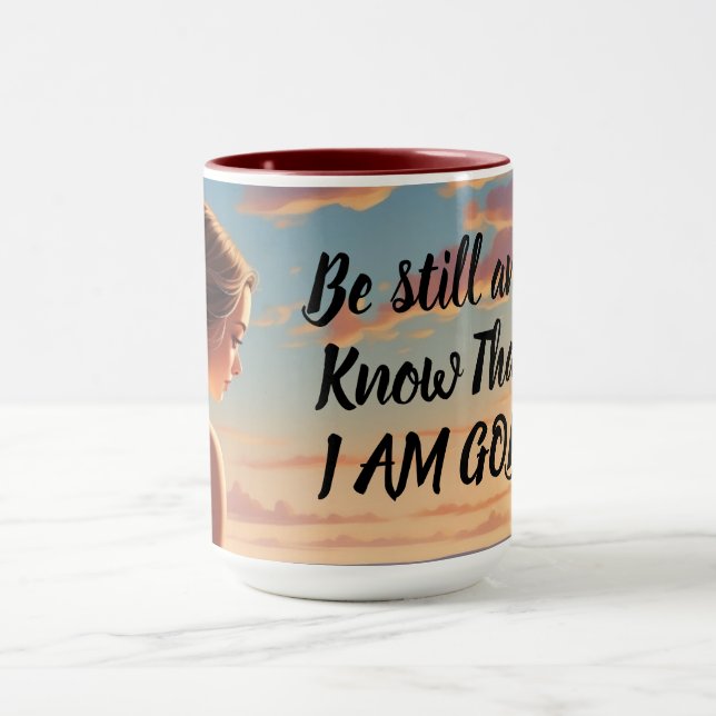 Be Still & Know That I Am God Custom Mug (Center)