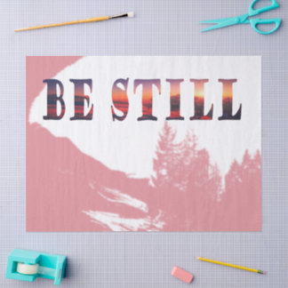 Be Still Mountain Sunrise Tissue Paper