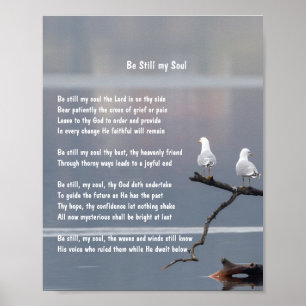 Be Still My Soul Church Christian Hymn Art Poster