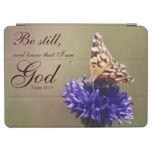 Be Still Psalm 46:10 Butterfly Flower iPad Air Cover