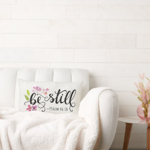 Be Still - Psalm 46:10 Lumbar Cushion