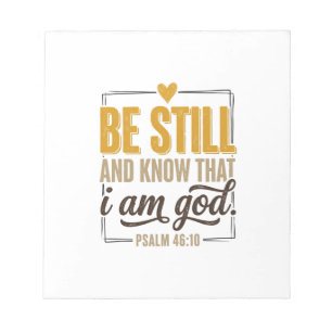 Be Still Psalm 46_10 Vintage Christian Shirt Desig Notepad