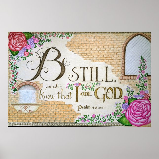 Be Still, Psalm 46:10 - Wall Art (Front)
