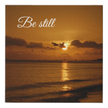 Be still quote sunset