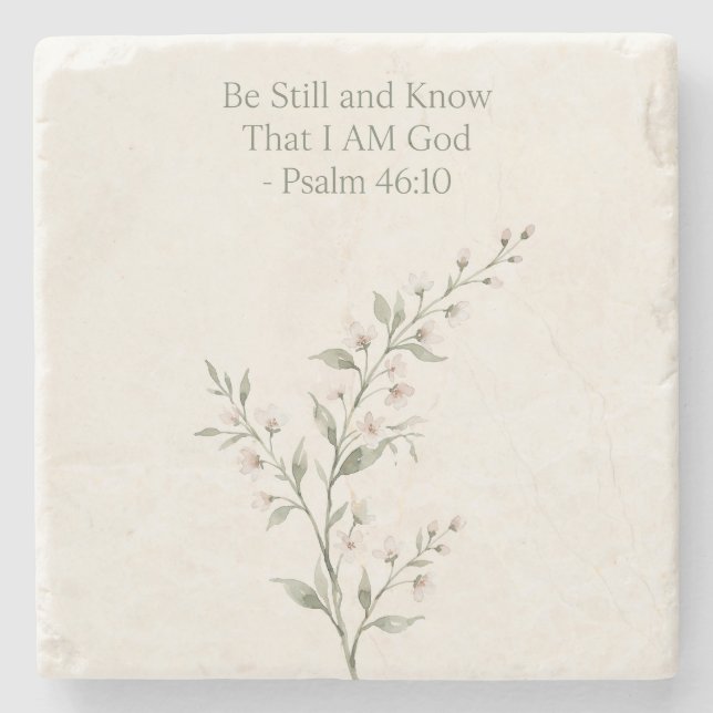 Be Still Stone Coaster (Front)