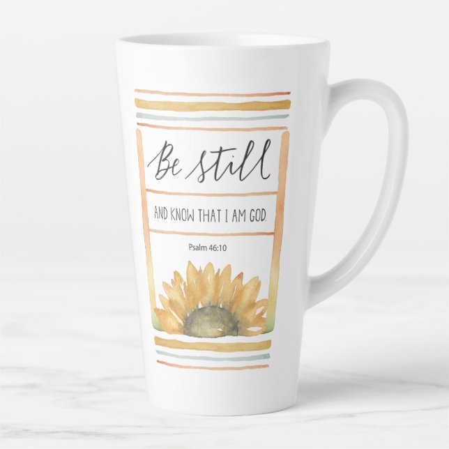 Be still Sunflower scripture mug (Right)