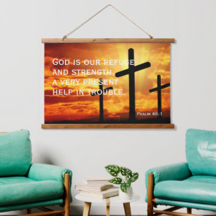 Be strong and courageous. Do not be frightened Hanging Tapestry