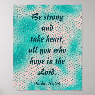 Be strong and take heart poster
