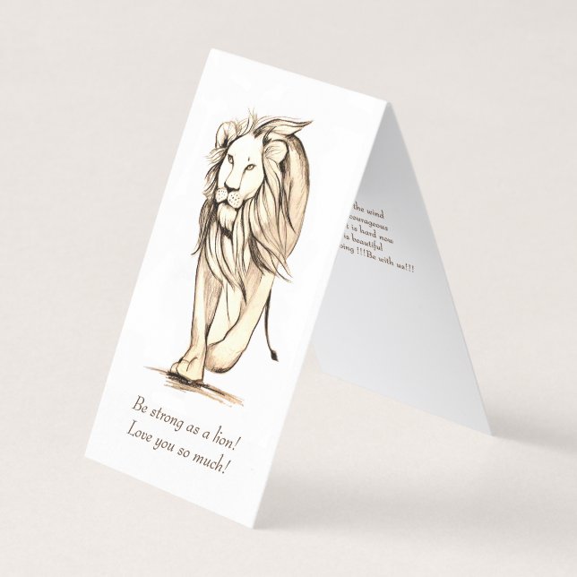 Be strong as a lion (Front)
