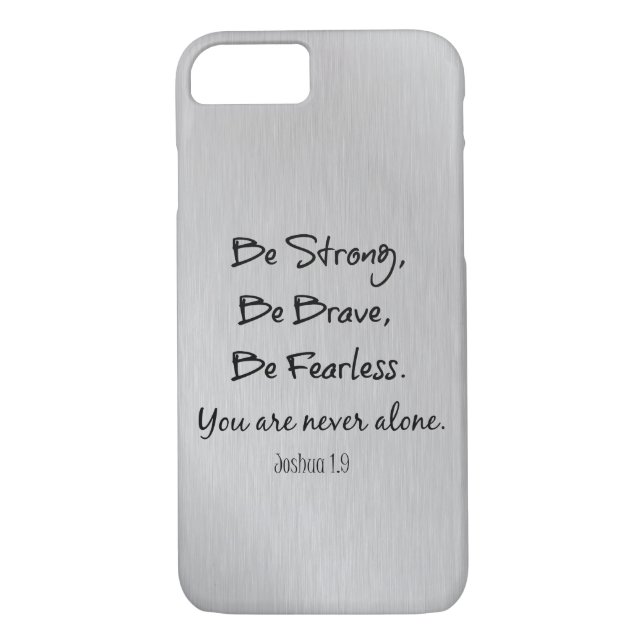 Be Strong, Be Brave, Be Fearless Christian Quote Case-Mate iPhone Case (Back)