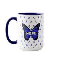 Be Strong Blue Butterfly Chronic Fatigue ME/CFS Mu
