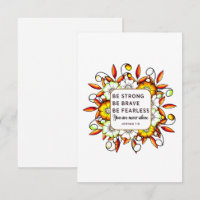 Be Strong Brave Fearless - Bible Verse
