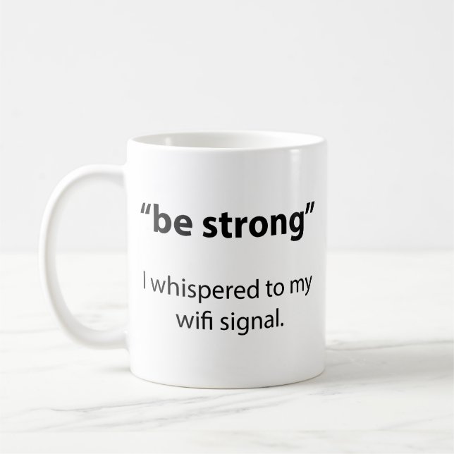 Be Strong Coffee Mug (Left)