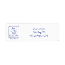 Be Strong & Courageous Address Label