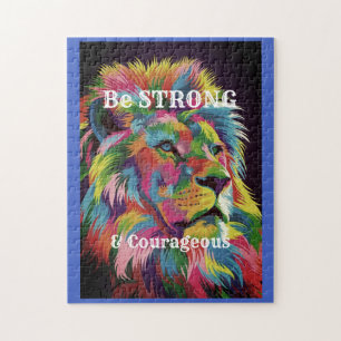 Be Strong & Courageous Jigsaw Puzzle