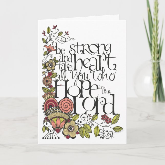 Be Strong - Prayer Card (Front)