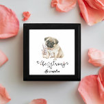 Be Strong Pug Puppy Watercolor Illustration Gift Box<br><div class="desc">Discover the heartwarming charm of the "Be Strong Pug Puppy Watercolor Illustration" gift box. Featuring a delightful illustration of a Pug puppy sitting beside a rustic mailbox, this design exudes warmth and encouragement. The scene is completed with the inspiring phrase "Be Strong" written in elegant calligraphy, adding a motivational touch...</div>