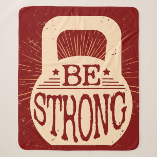 Be Strong Sherpa Blanket
