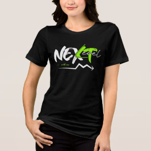 "be strong womens inspirational black motivation Tri-Blend shirt