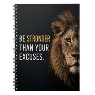 🏋️ Be Stronger Than Your Excuses Motivation 🌟 Notebook