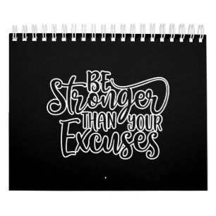 Be Stronger Than Your Excuses Workout Calendar