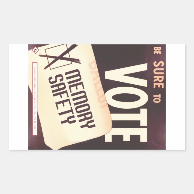 Be Sure to Vote: Memory Safety sticker (Front)