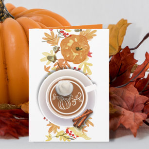 Be Thankful for Pumpkin Spice Season Greeting Card