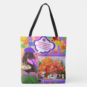 Be Thankful Happy Thanksgiving Lady's Tote Bag