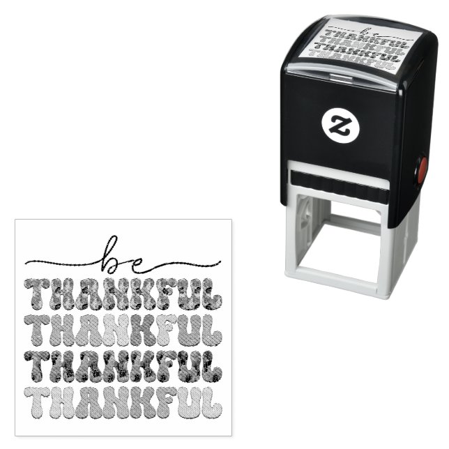 Be Thankful - Thanksgiving  Self-inking Stamp (In Situ)