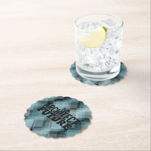 Be the Architect of Your Future Paper Coaster