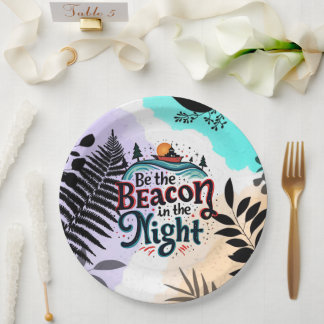Be the Beacon in the Night Paper Plate