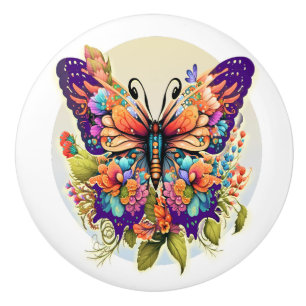 "Be the Beautiful Butterfly" Ceramic Knob