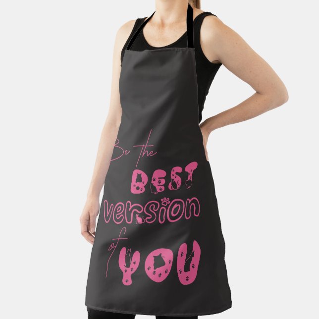 Be The Best Version Of You Cute Cat Apron (Insitu)