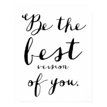 Be The Best Version of You Quote Poster