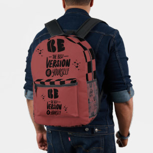 Be The Best Version of Yourself Printed Backpack