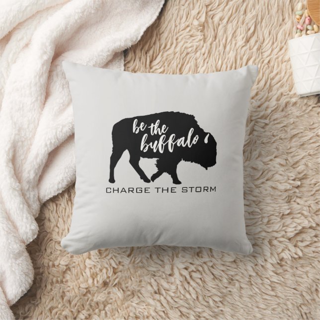 Be the Buffalo Charge the Storm Cushion (Blanket)