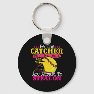 Be The Catcher Softll Player Steal Defense Gifts Key Ring