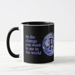 Be the Change custom name mugs